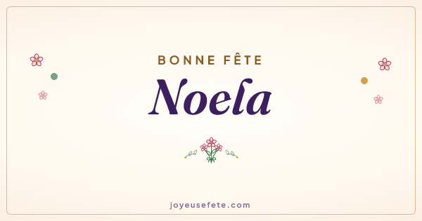 Image « Bonne fête Noela » au format large