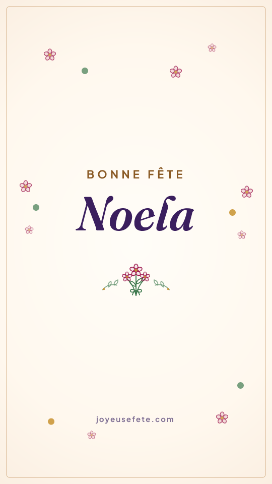 Image « Bonne fête Noela » au format story