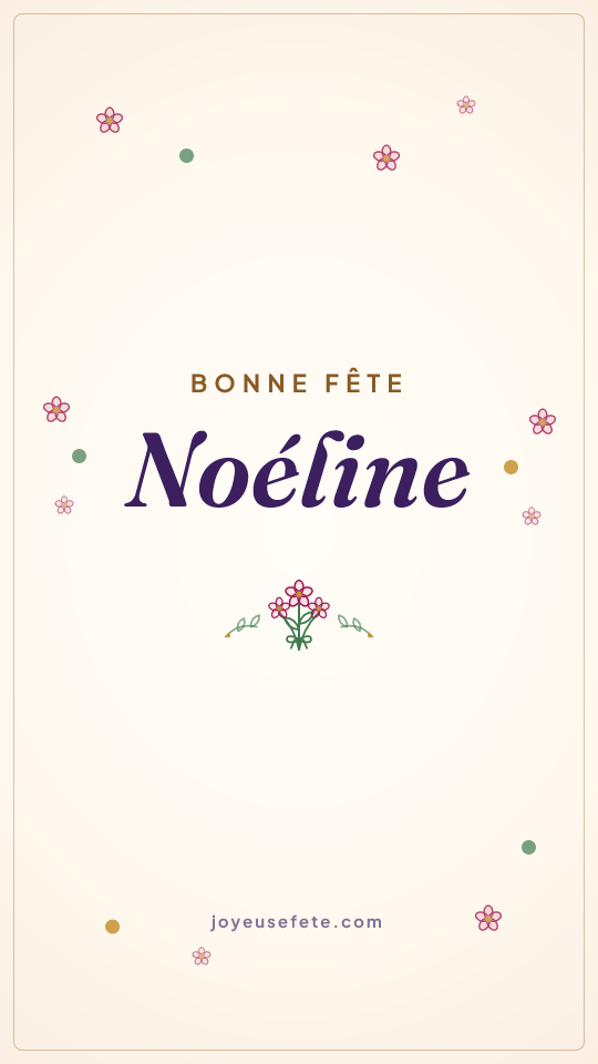 Image « Bonne fête Noéline » au format story