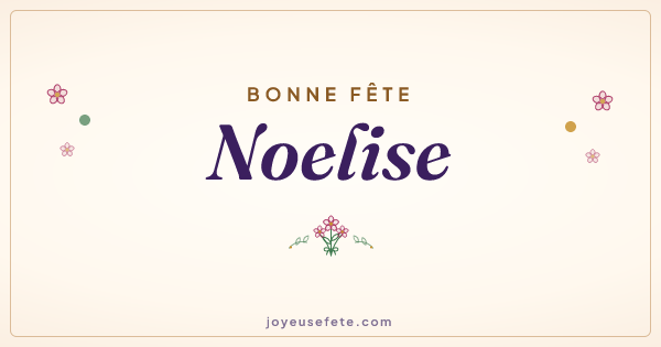 Image « Bonne fête Noelise » au format large