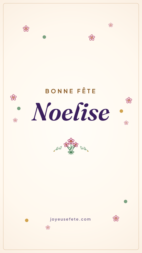 Image « Bonne fête Noelise » au format story