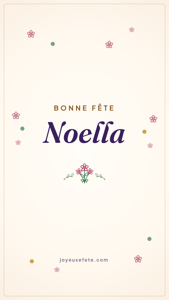 Image « Bonne fête Noella » au format story