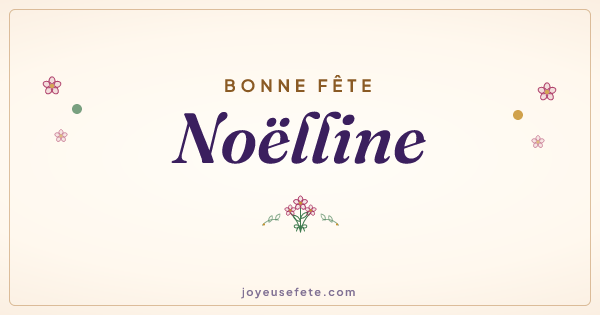 Image « Bonne fête Noëlline » au format large