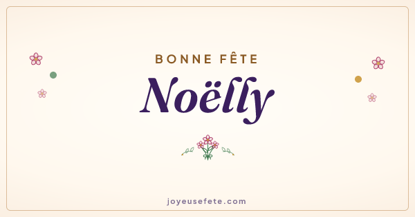 Image « Bonne fête Noëlly » au format large