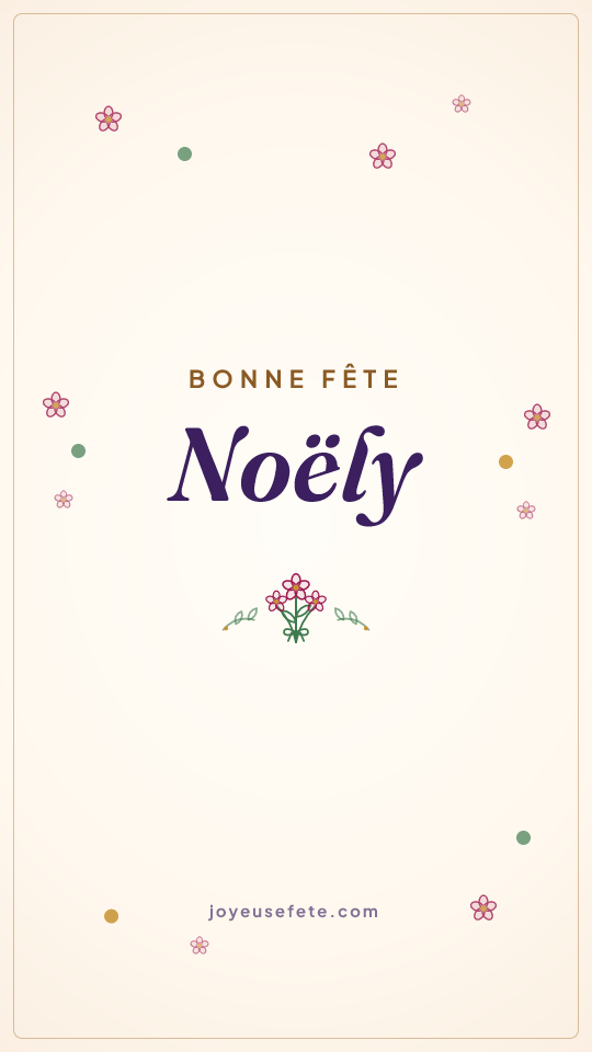 Image « Bonne fête Noëly » au format story
