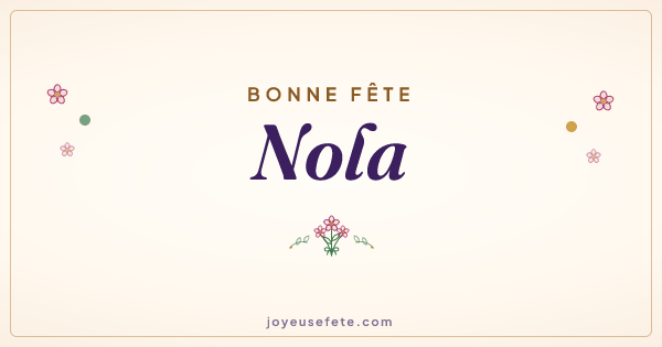 Image « Bonne fête Nola » au format large