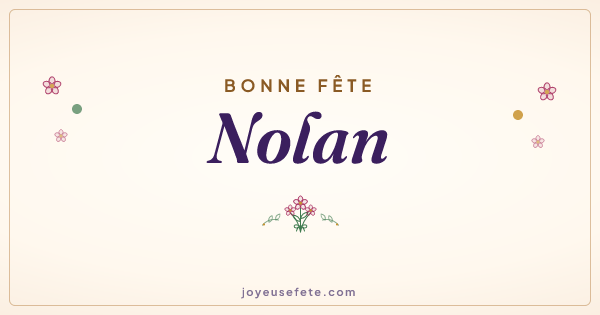 Image « Bonne fête Nolan » au format large