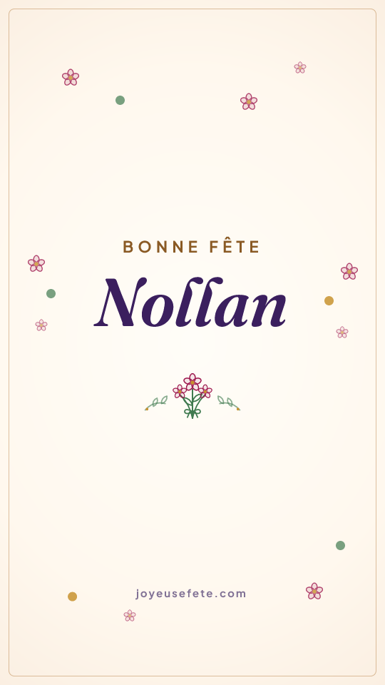 Image « Bonne fête Nollan » au format story