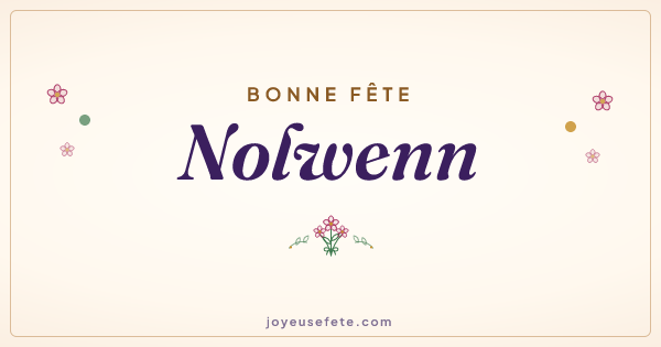 Image « Bonne fête Nolwenn » au format large