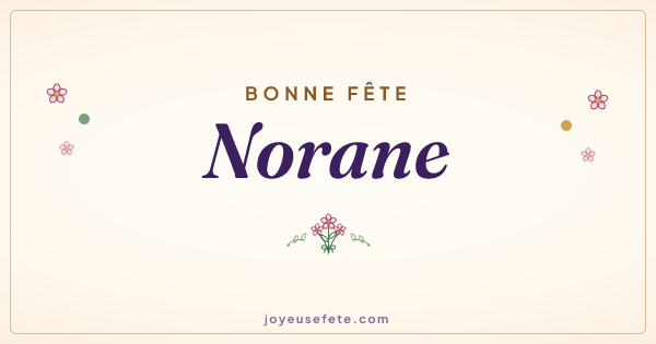 Image « Bonne fête Norane » au format large