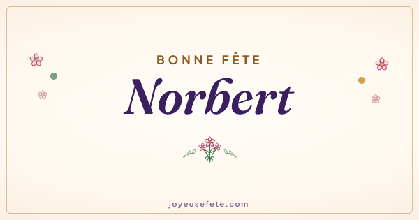 Image « Bonne fête Norbert » au format large