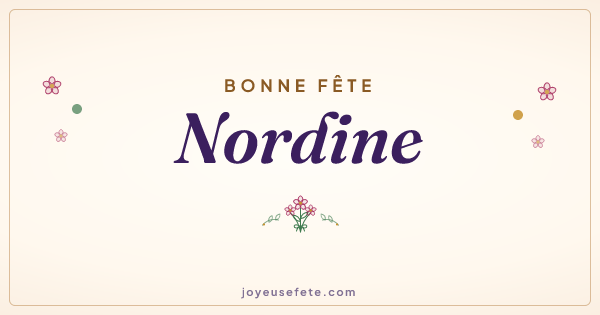 Image « Bonne fête Nordine » au format large