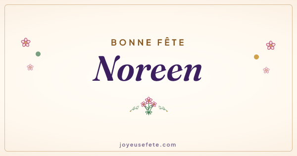 Image « Bonne fête Noreen » au format large