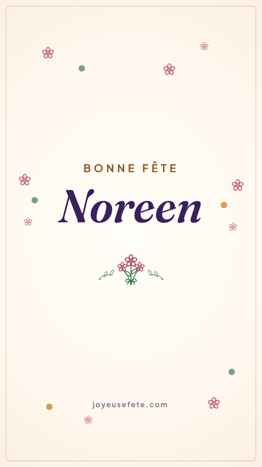 Image « Bonne fête Noreen » au format story