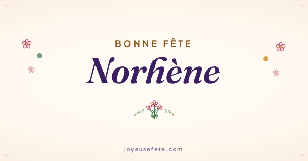 Image « Bonne fête Norhène » au format large