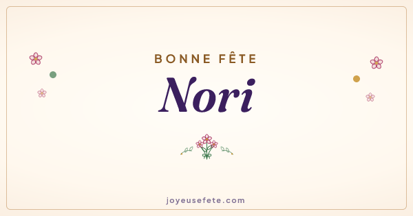 Image « Bonne fête Nori » au format large