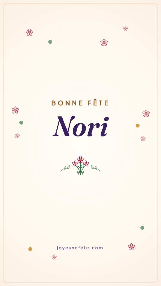 Image « Bonne fête Nori » au format story