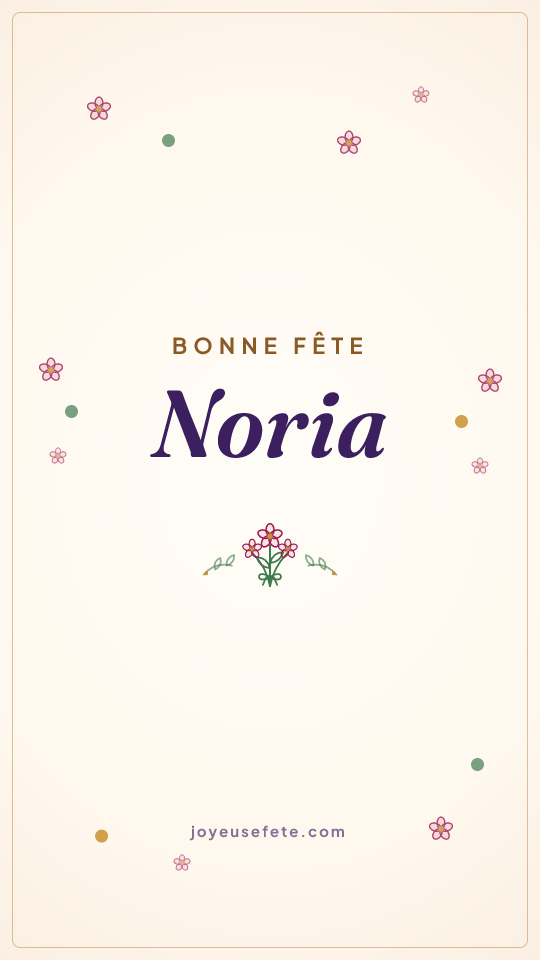 Image « Bonne fête Noria » au format story