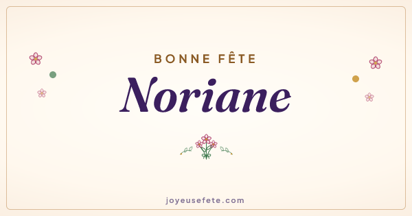 Image « Bonne fête Noriane » au format large
