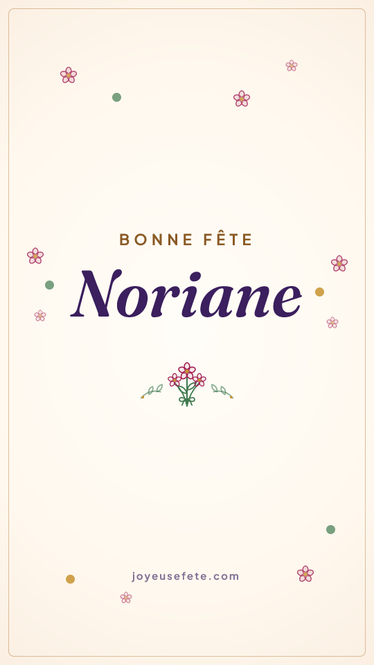 Image « Bonne fête Noriane » au format story