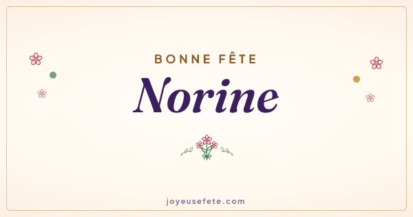 Image « Bonne fête Norine » au format large