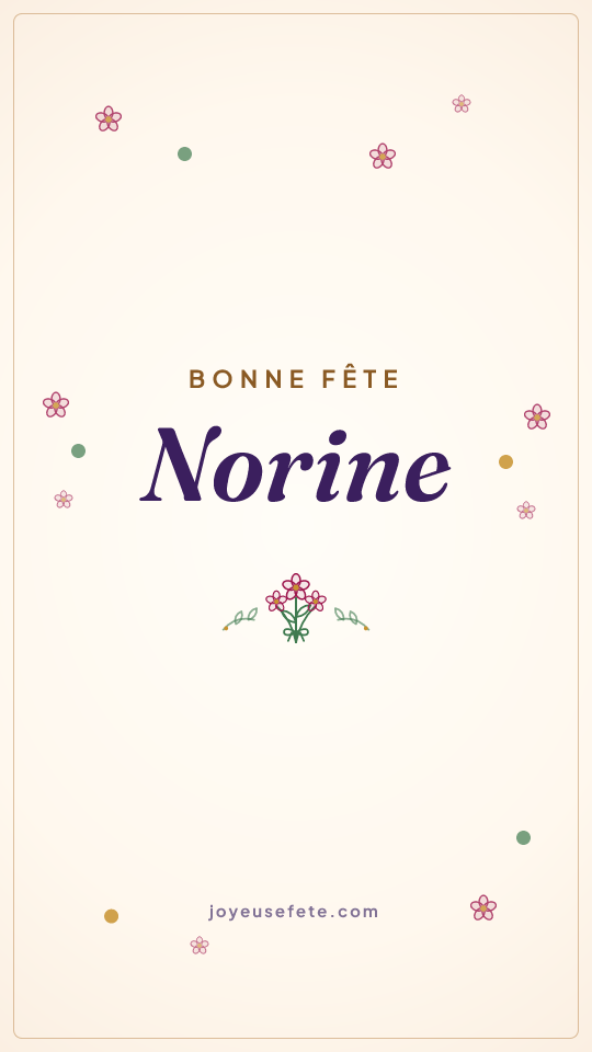 Image « Bonne fête Norine » au format story