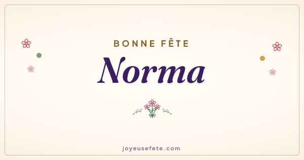 Image « Bonne fête Norma » au format large