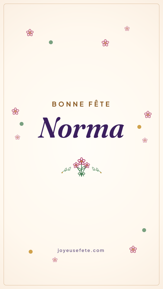 Image « Bonne fête Norma » au format story