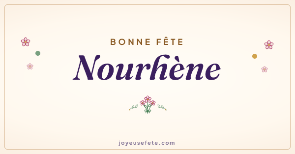 Image « Bonne fête Nourhène » au format large
