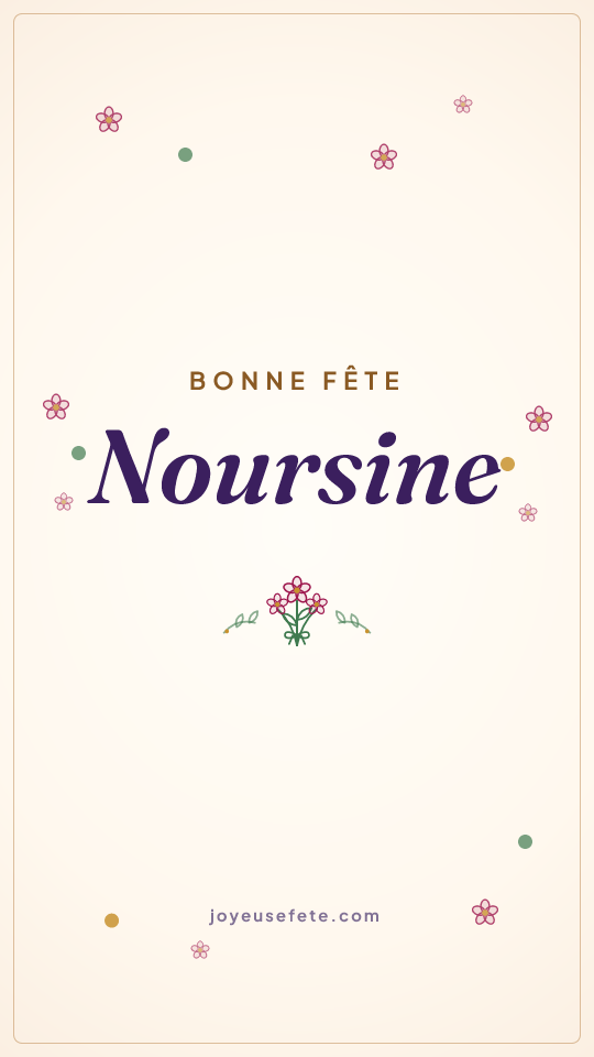 Image « Bonne fête Noursine » au format story