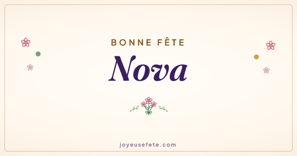 Image « Bonne fête Nova » au format large