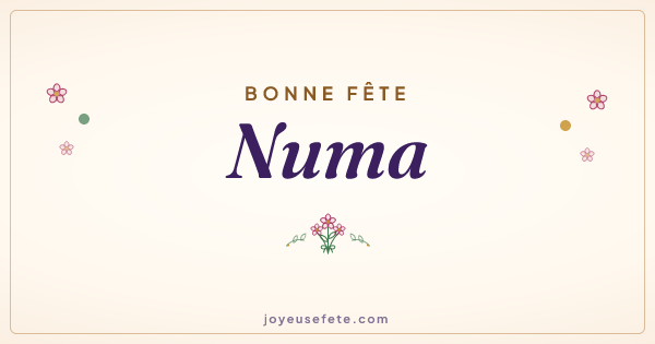Image « Bonne fête Numa » au format large