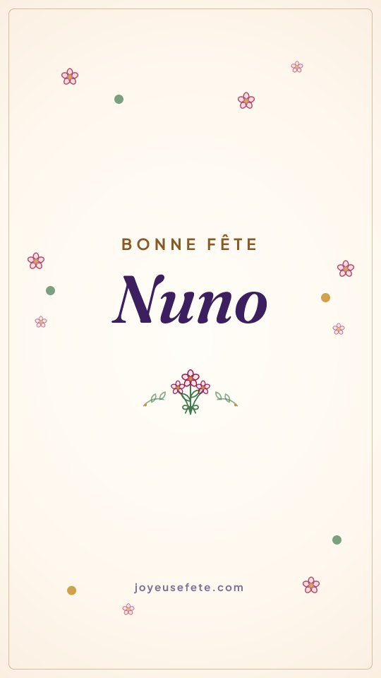 Image « Bonne fête Nuno » au format story