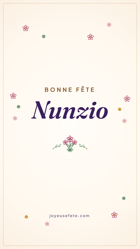Image « Bonne fête Nunzio » au format story