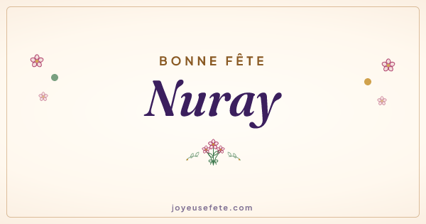 Image « Bonne fête Nuray » au format large