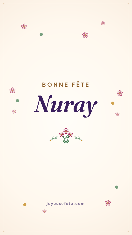 Image « Bonne fête Nuray » au format story