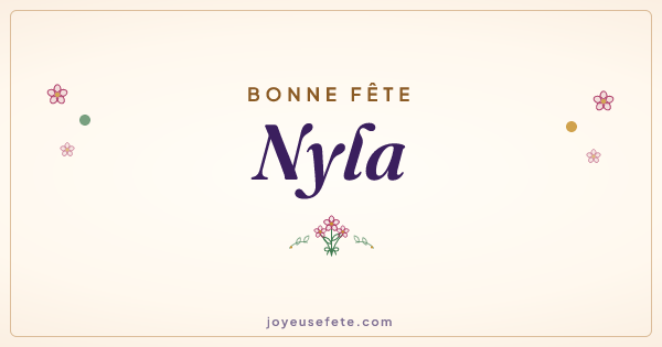 Image « Bonne fête Nyla » au format large