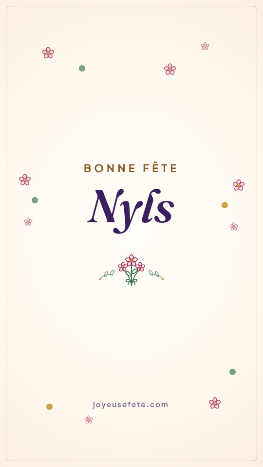 Image « Bonne fête Nyls » au format story