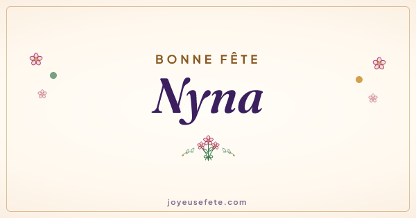 Image « Bonne fête Nyna » au format large