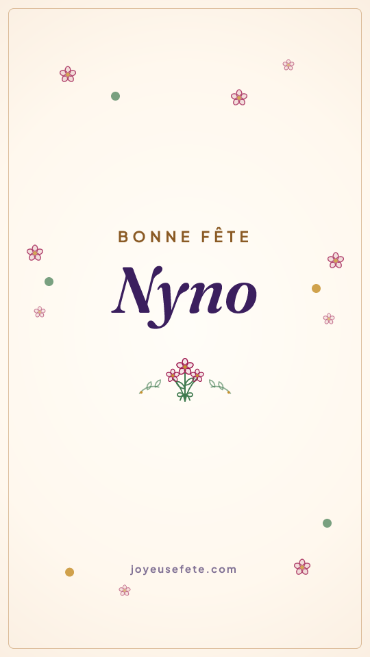 Image « Bonne fête Nyno » au format story