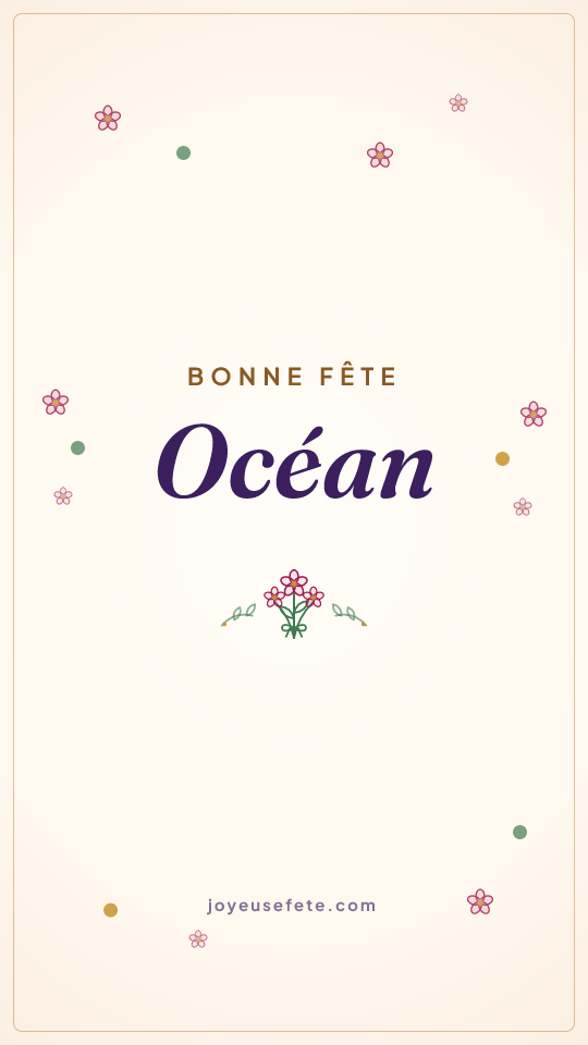 Image « Bonne fête Océan » au format story