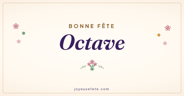 Image « Bonne fête Octave » au format large