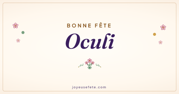 Image « Bonne fête Oculi » au format large