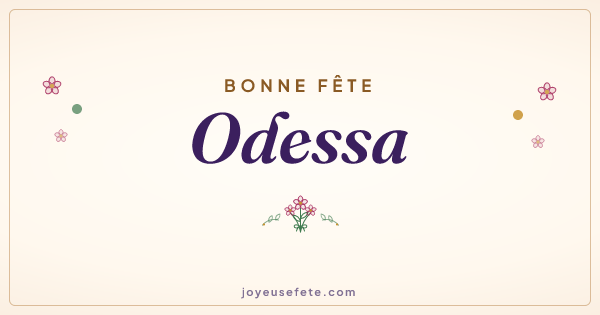 Image « Bonne fête Odessa » au format large