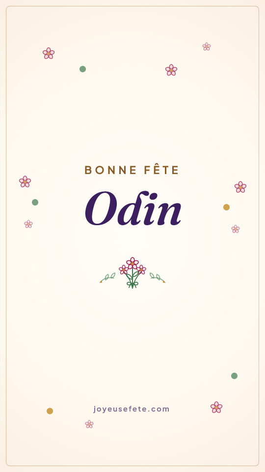 Image « Bonne fête Odin » au format story