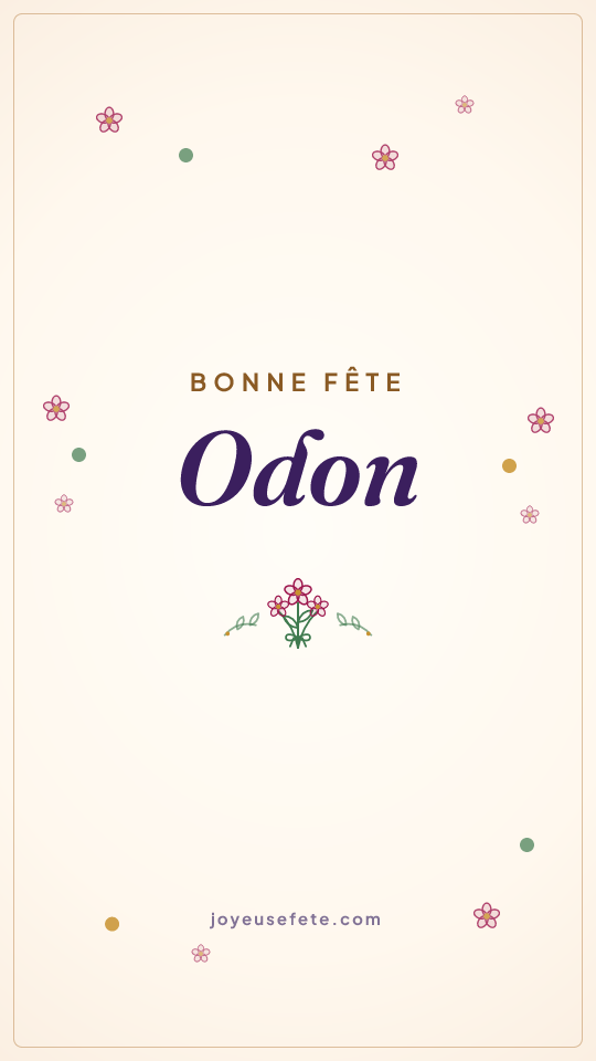 Image « Bonne fête Odon » au format story