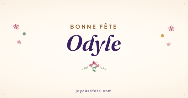 Image « Bonne fête Odyle » au format large