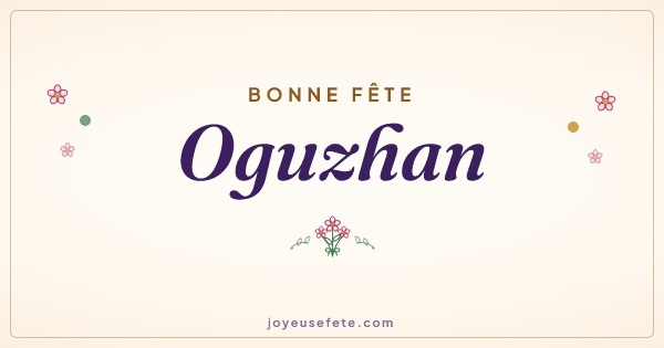 Image « Bonne fête Oguzhan » au format large