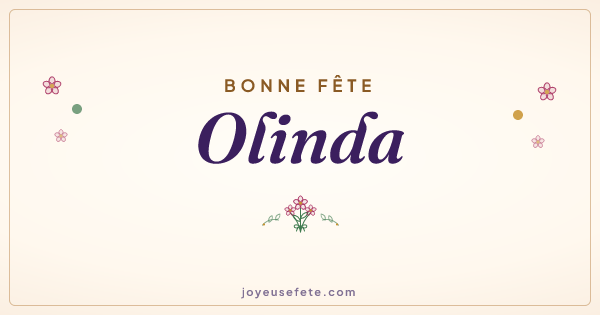 Image « Bonne fête Olinda » au format large