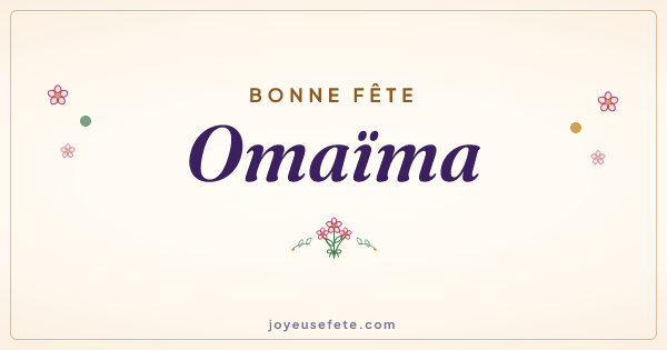 Image « Bonne fête Omaïma » au format large